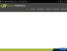 Tablet Screenshot of dynamicwebdesign.com.au